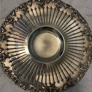 Vintage~ Reticulated Fruit Bowl~ EPSN~ William Hutton & Sons